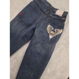 Vintage 90s Y2K JNCO Jeans Mens‎ 33X32 Baggy Eagle Patch 2000s Skater Rare